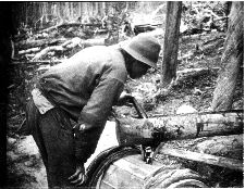 Tervanpolttoa Lapissa