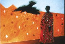 Oiseaux blancs et les oiseaux noirs