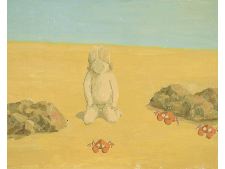 Mer belle à peu agitée