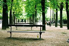 Promenade dans un jardin