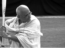 Gandhi at the Bat