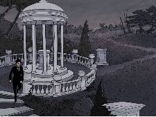 Jeune homme et la statue