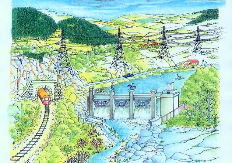 Un barrage contre les saumons