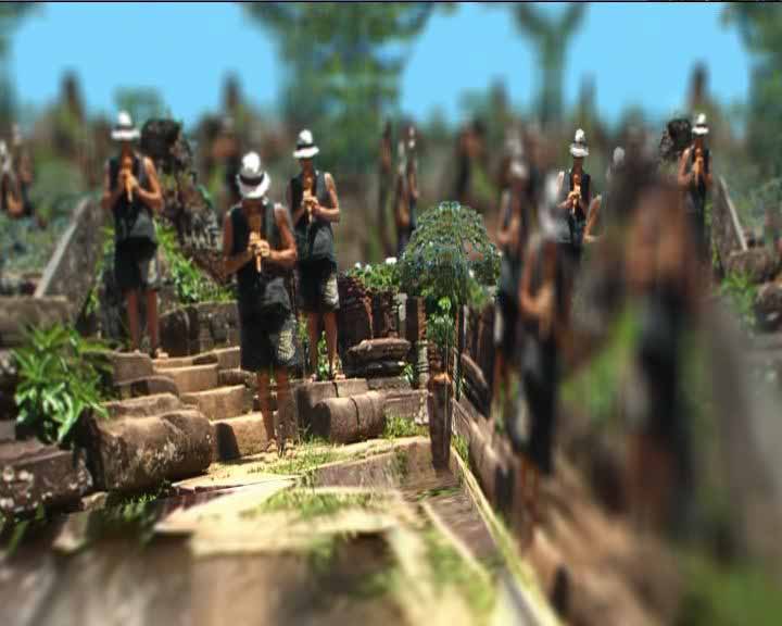 Dans les ruines de la jungle