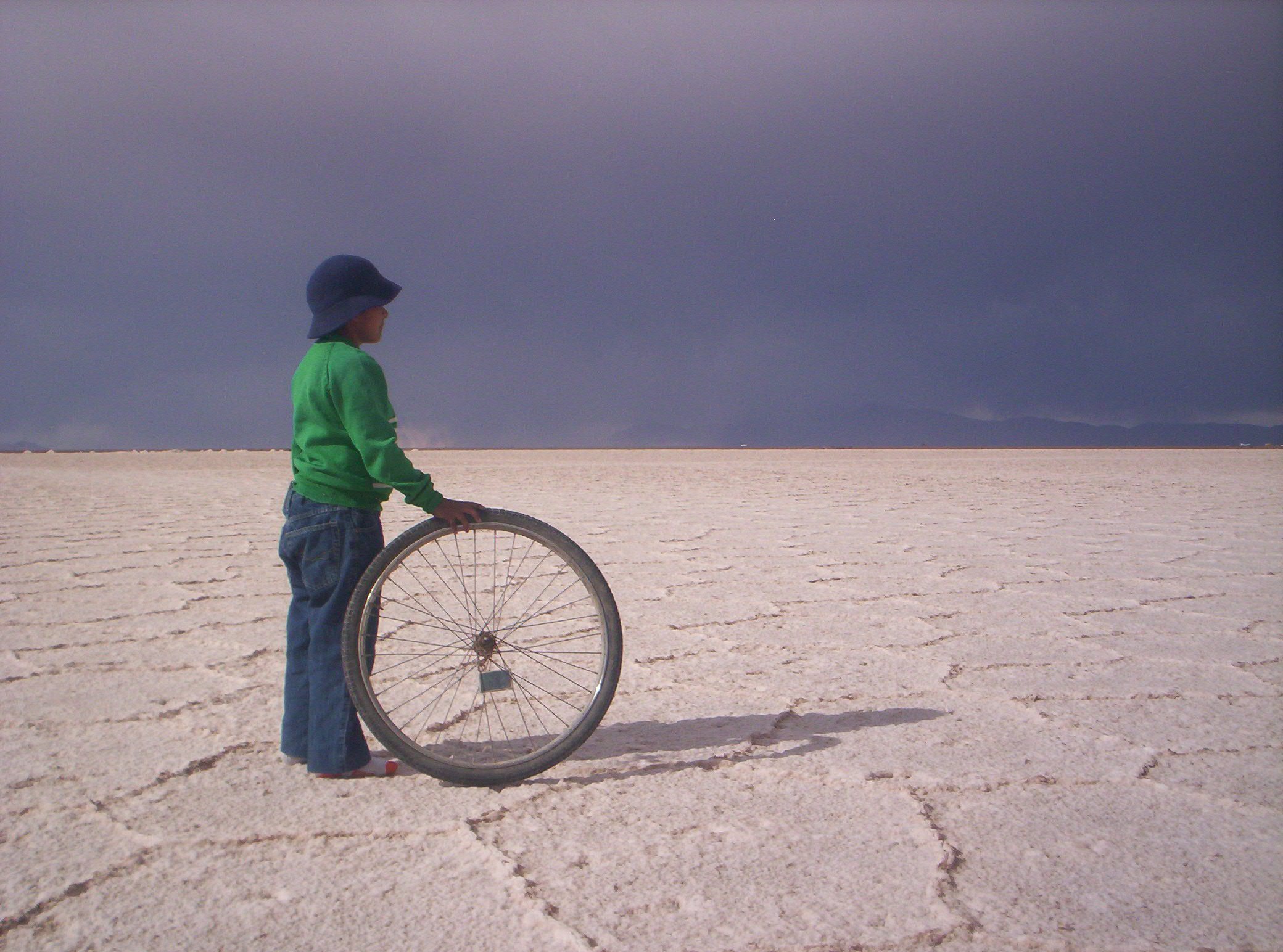 Una bicycleta de sal