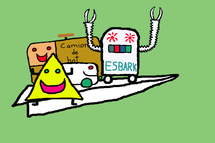 Esbark dans l'arbre avec une porte