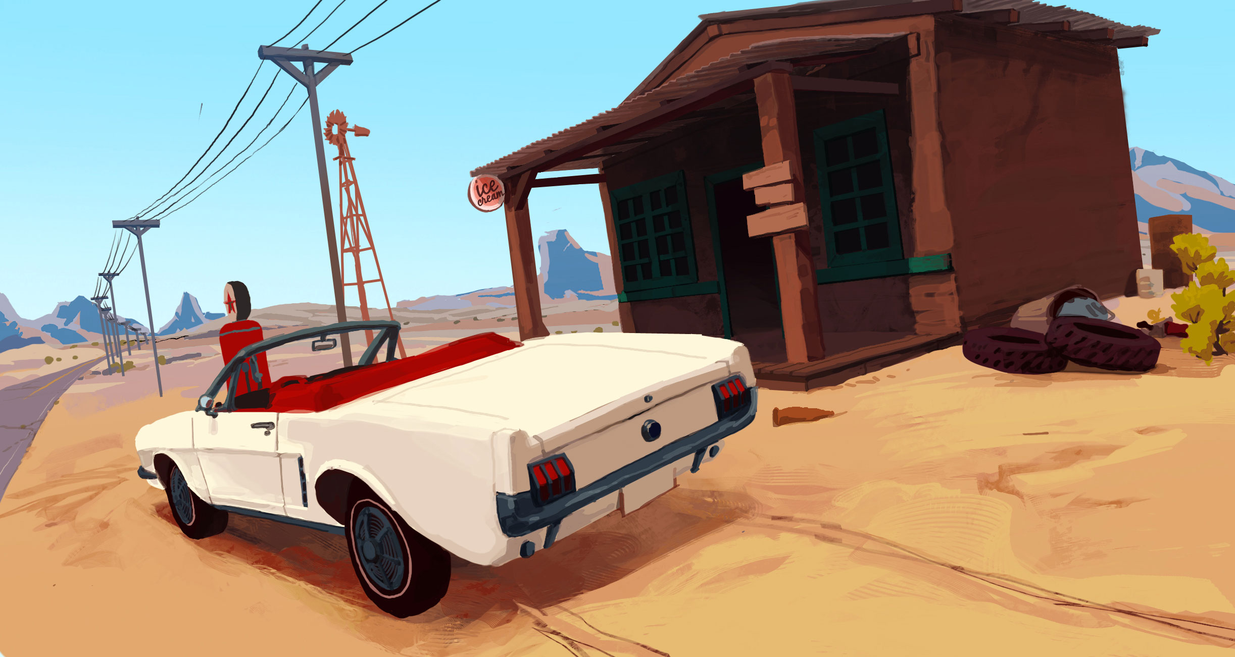 Tempête de violence dans de désert