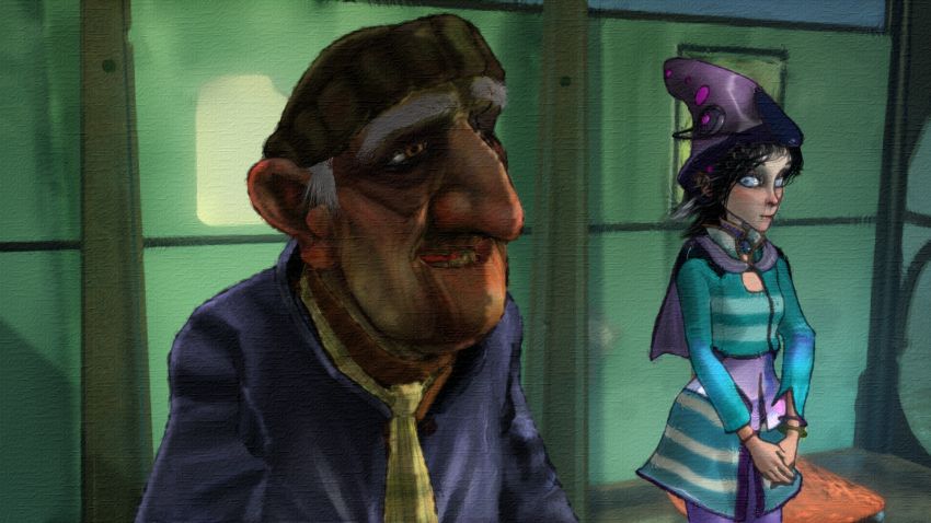 Vieil homme dans le brouillard