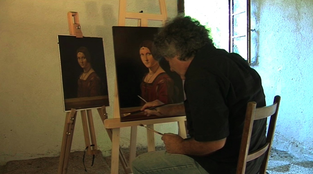 Andre Fisch copie "La belle ferronnière" de Léonard de Vinci