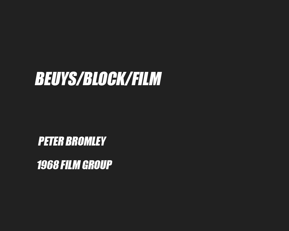 Beuys/Block/Film 1