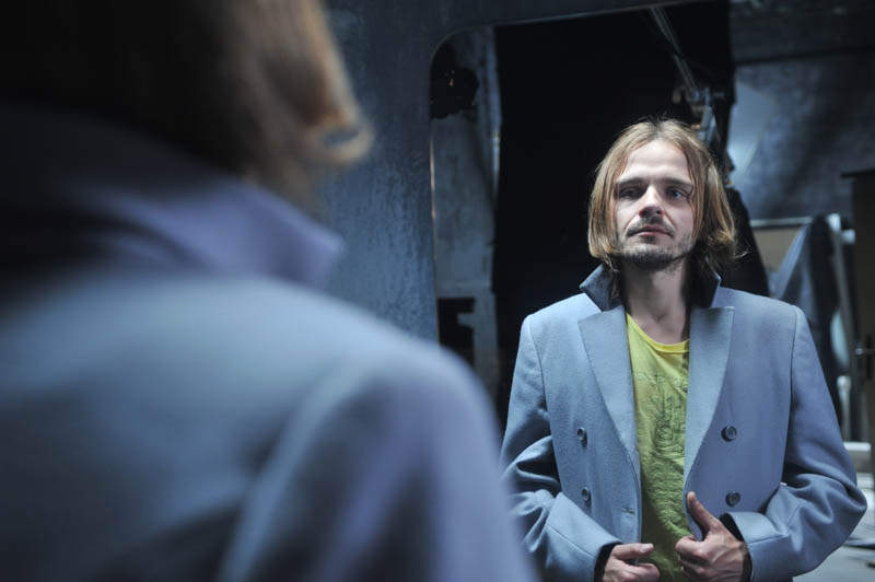 Man with the spying glass