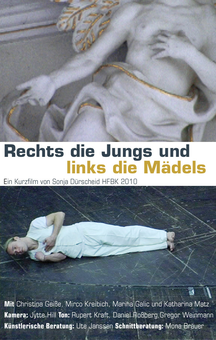 Rechts die Jungs und links die Mädels