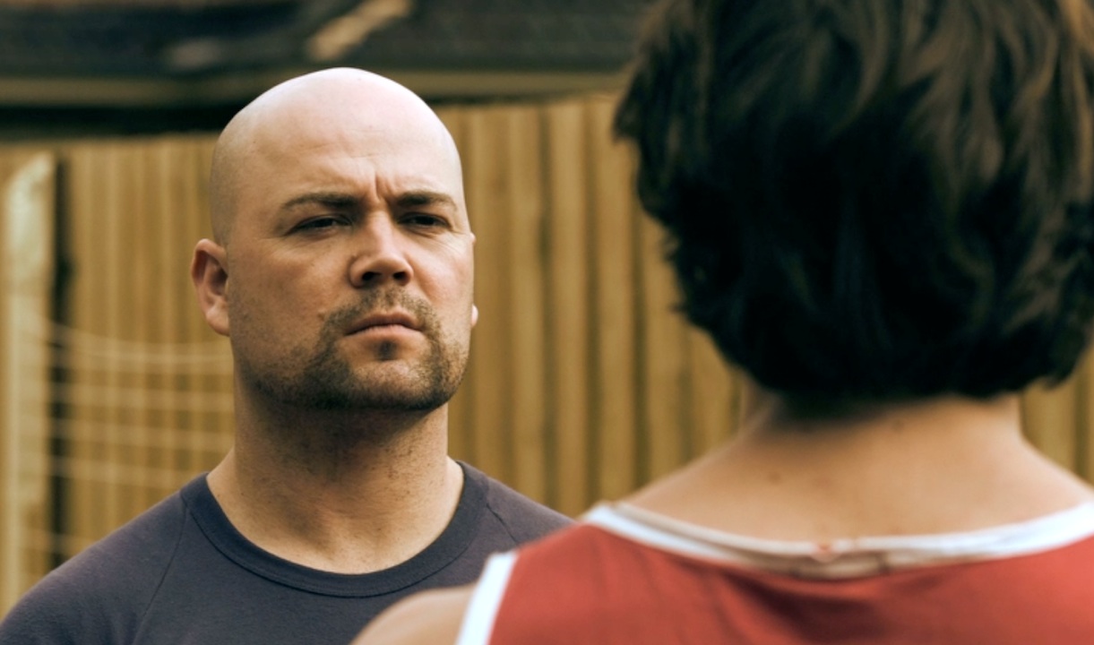 Two Guys in a Backyard