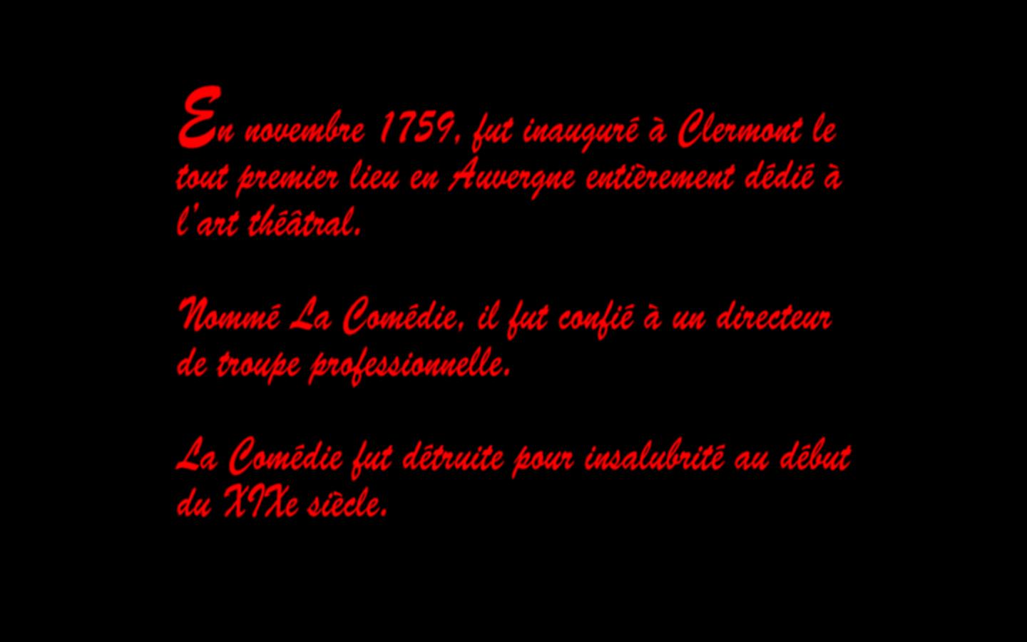 1759, ça commence la Comédie