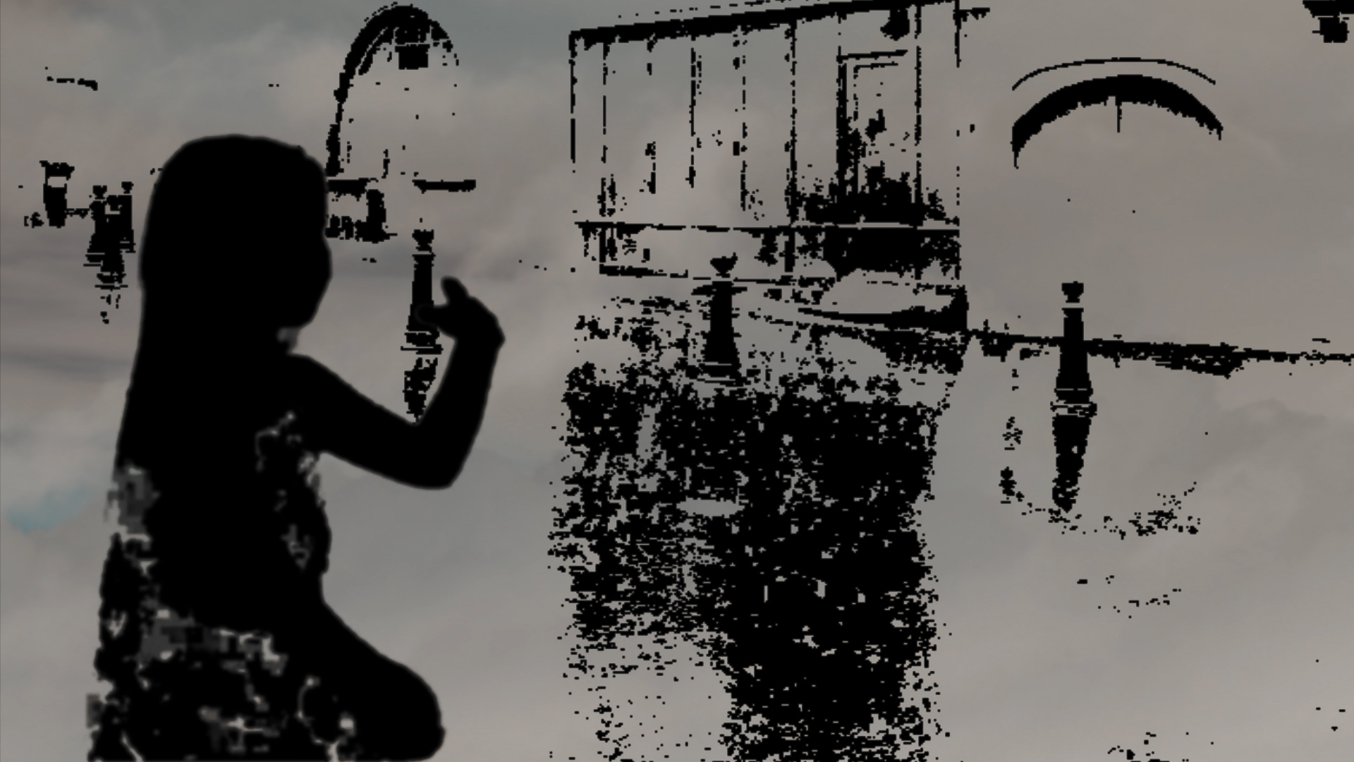 Dans la ville déserte