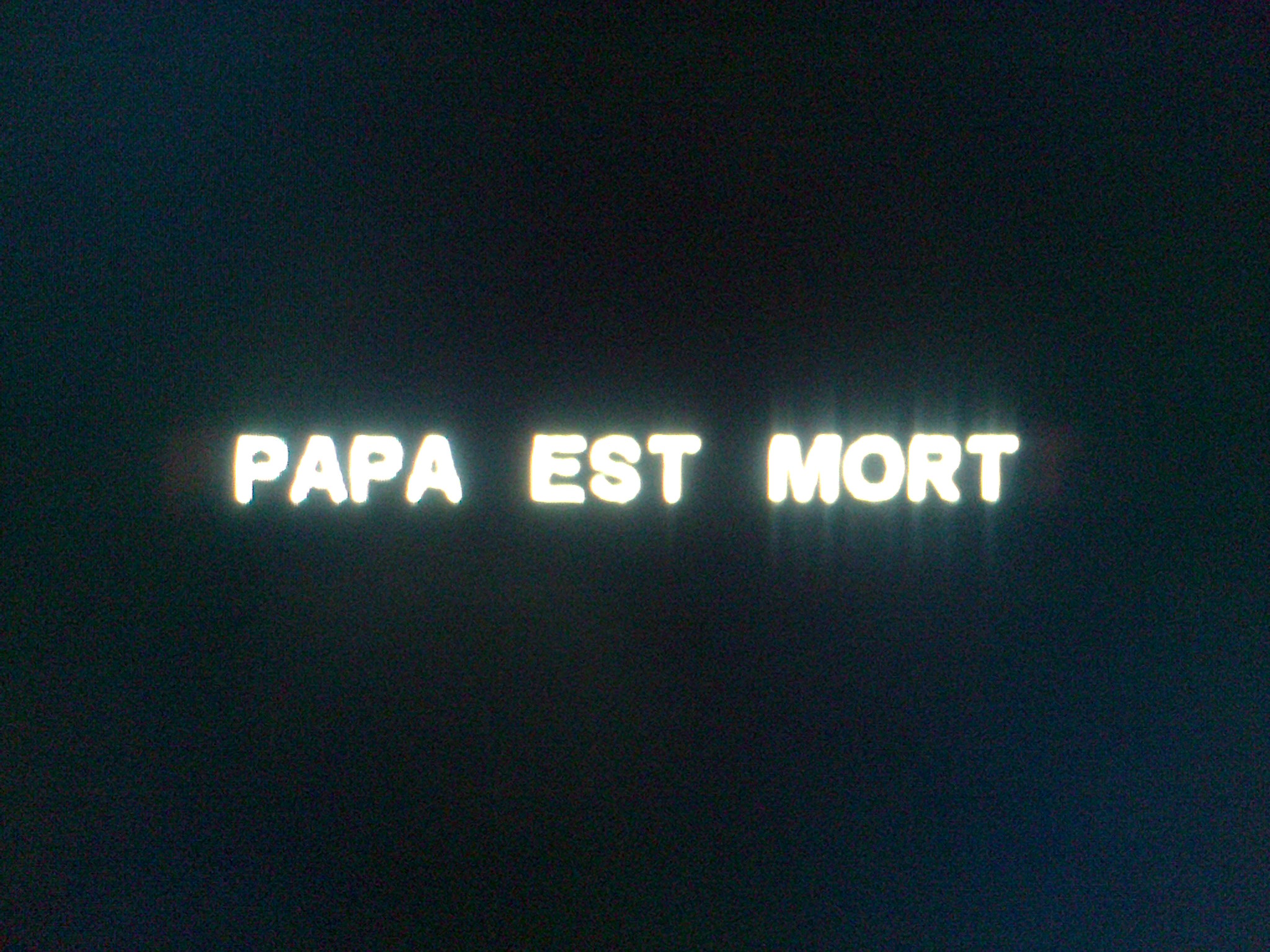 Papa est mort