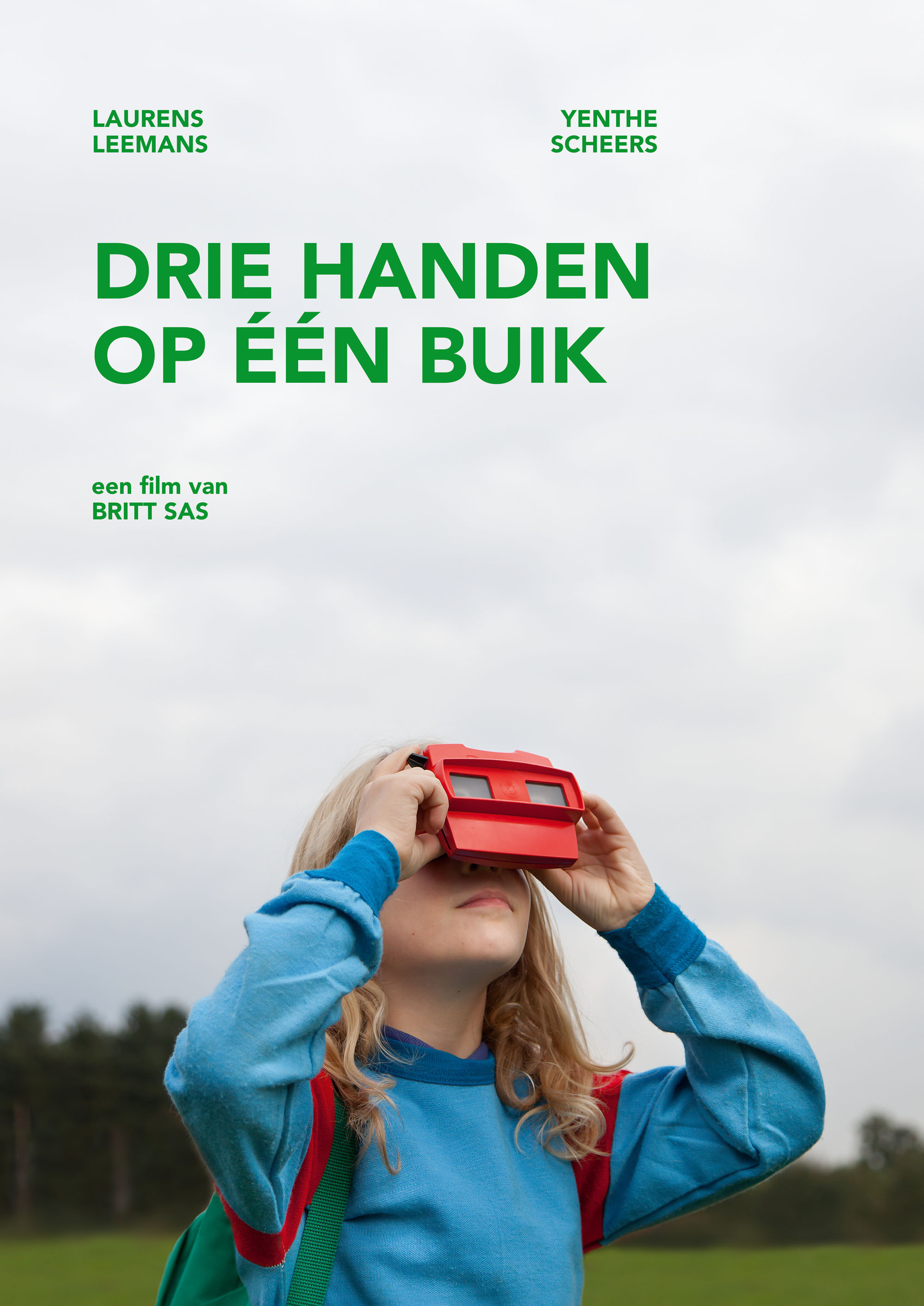 Drie handen op een buik