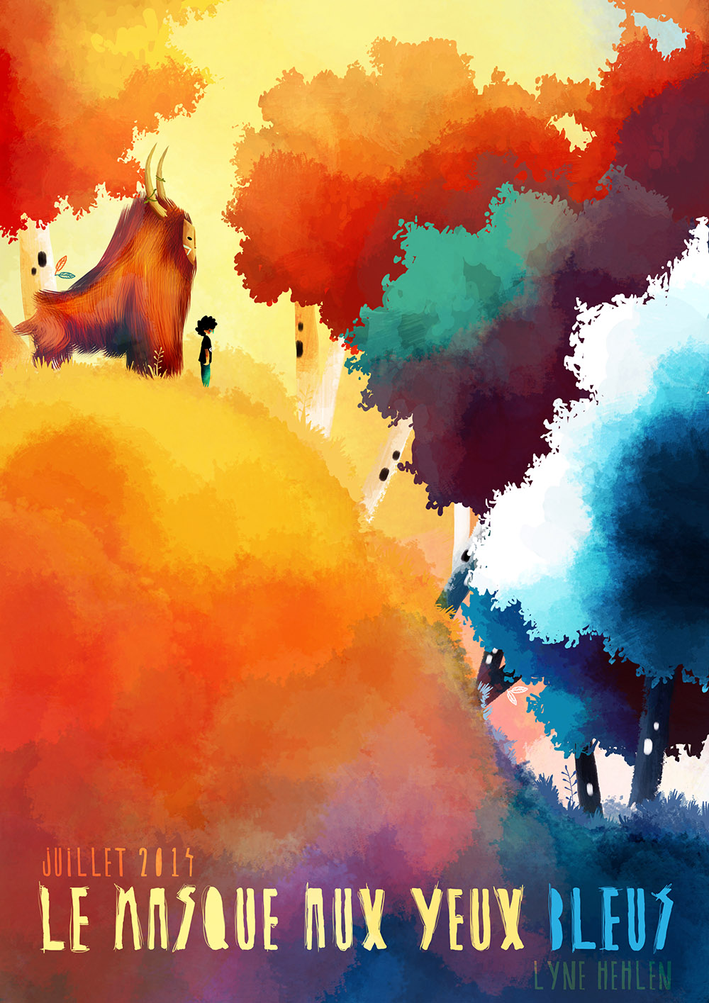 Masque aux yeux bleus