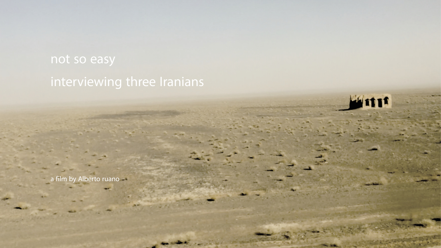 Not so easy – interviewing three Iranians