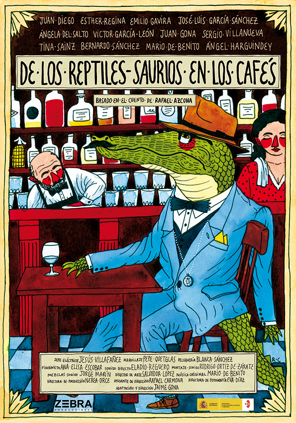 De los reptiles-saurios en los cafés