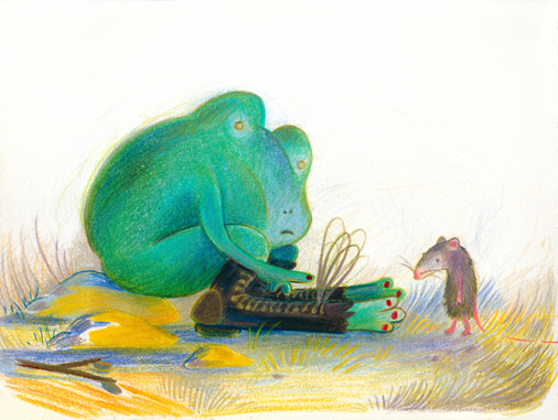 Grenouille aux souliers percés