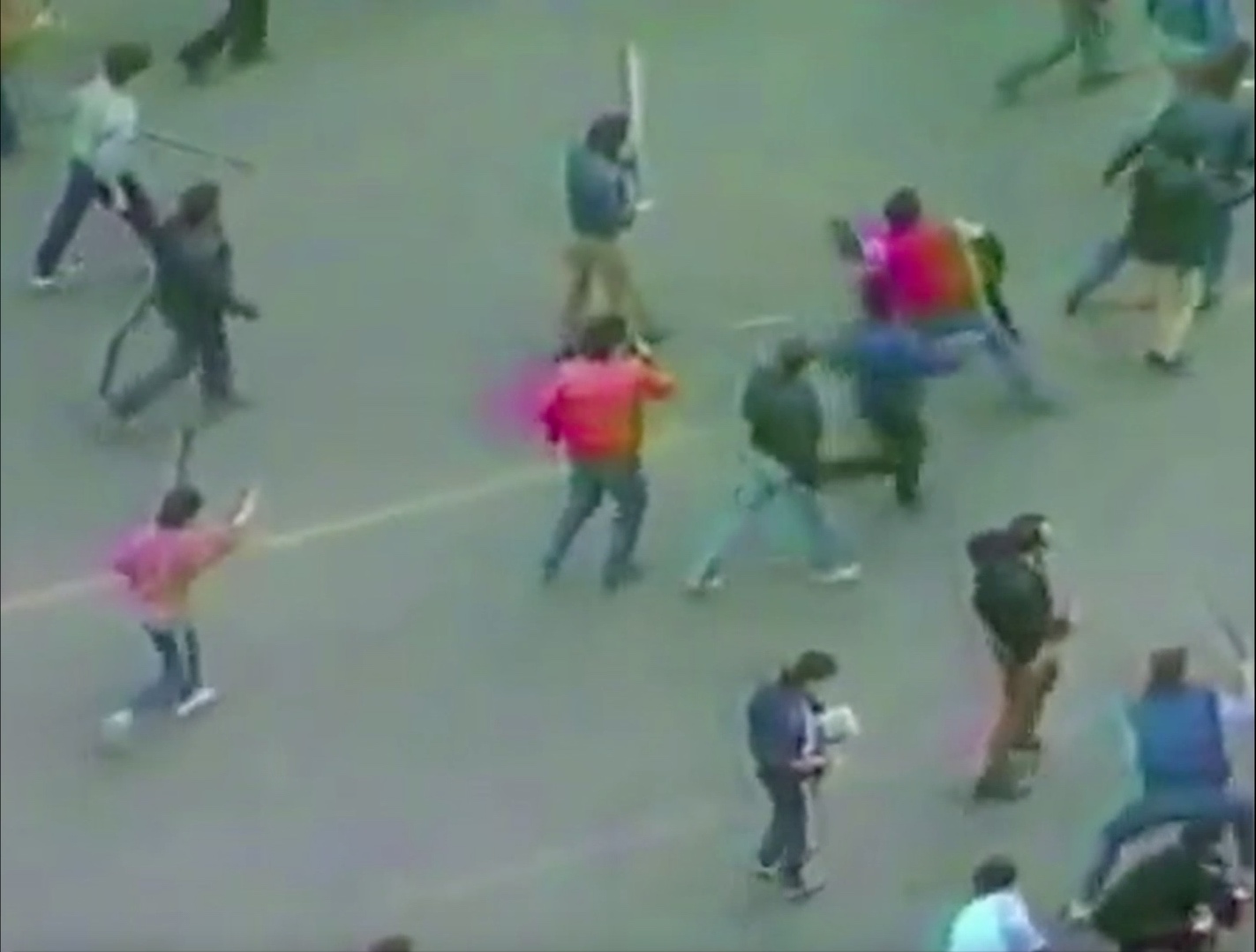 Colored Flashes in the Dark