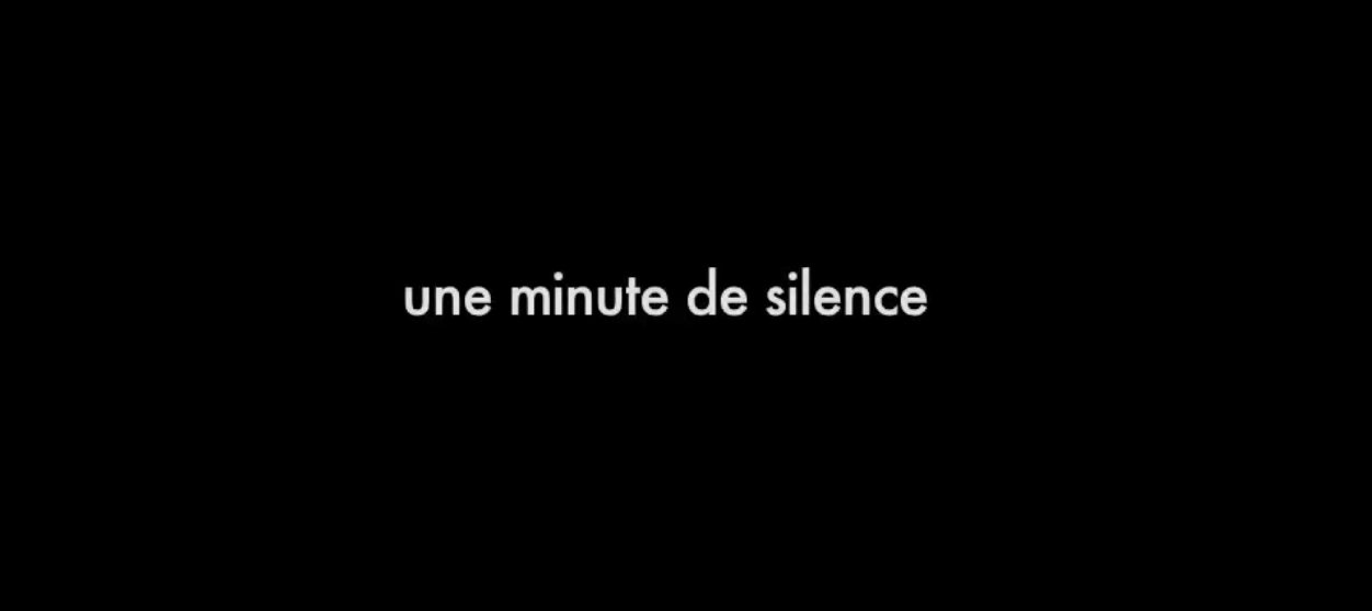 Une minute de silence