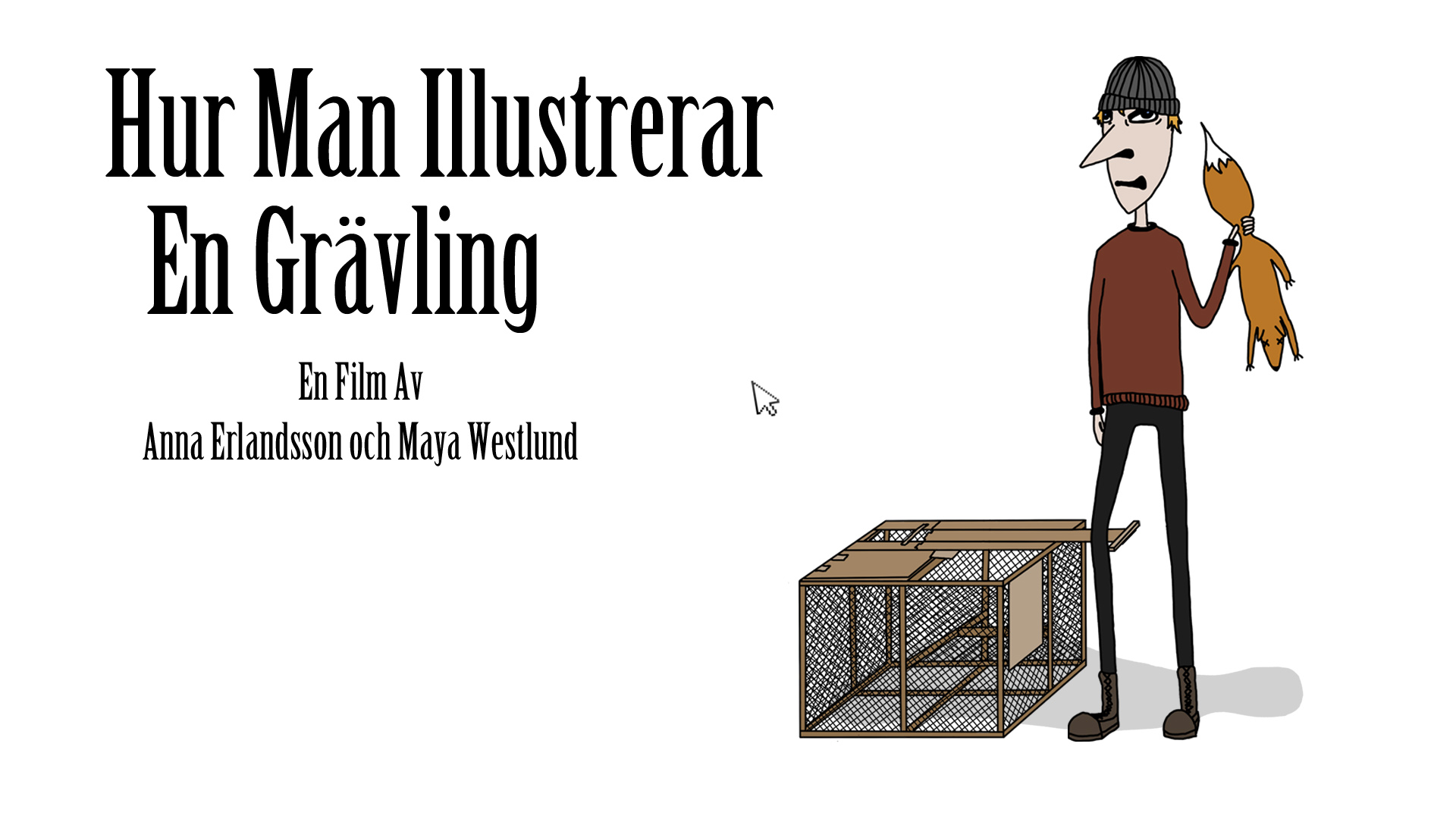 Hur man illustrerar en grävling.