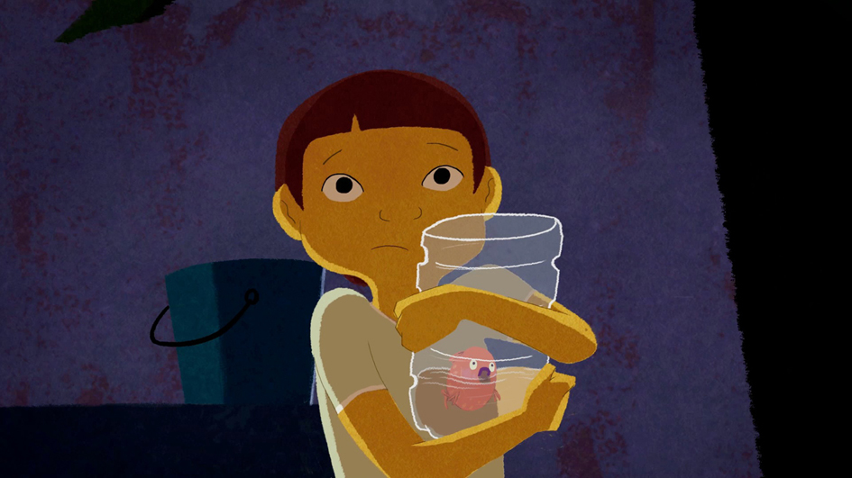 Chemin d'eau pour un poisson