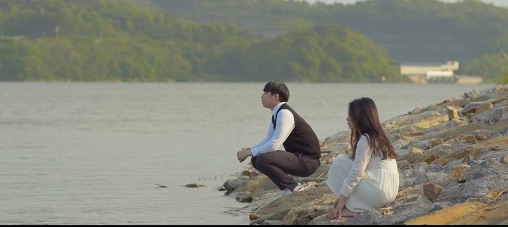 Girl Wearing a White Dress