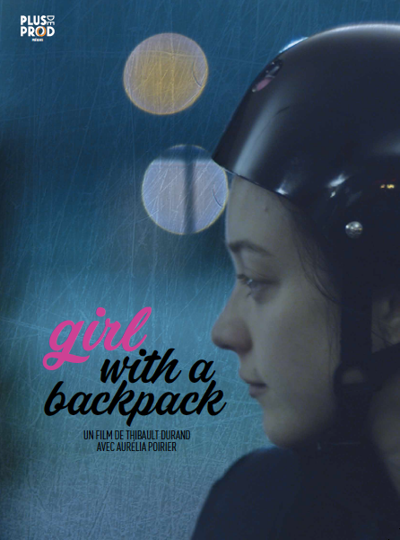 Girl with a backpack