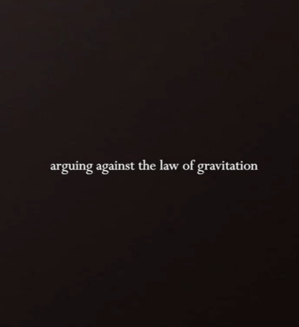 Arguing Against the Law of Gravitation