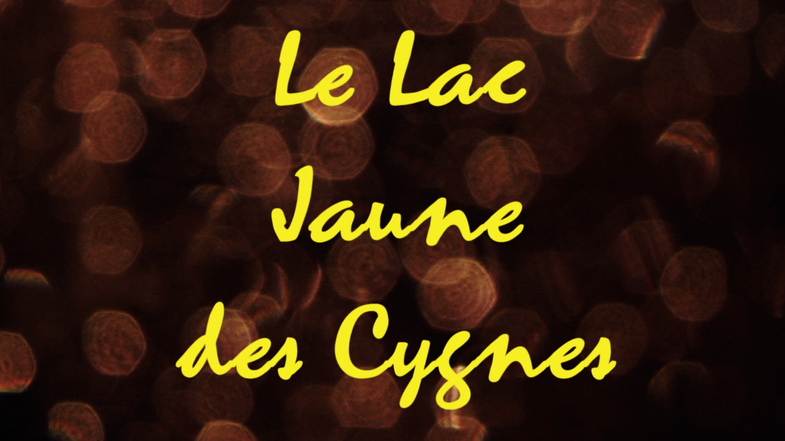 Lac jaune des cygnes