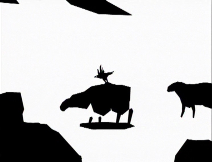 corbeau voulant imiter l'aigle