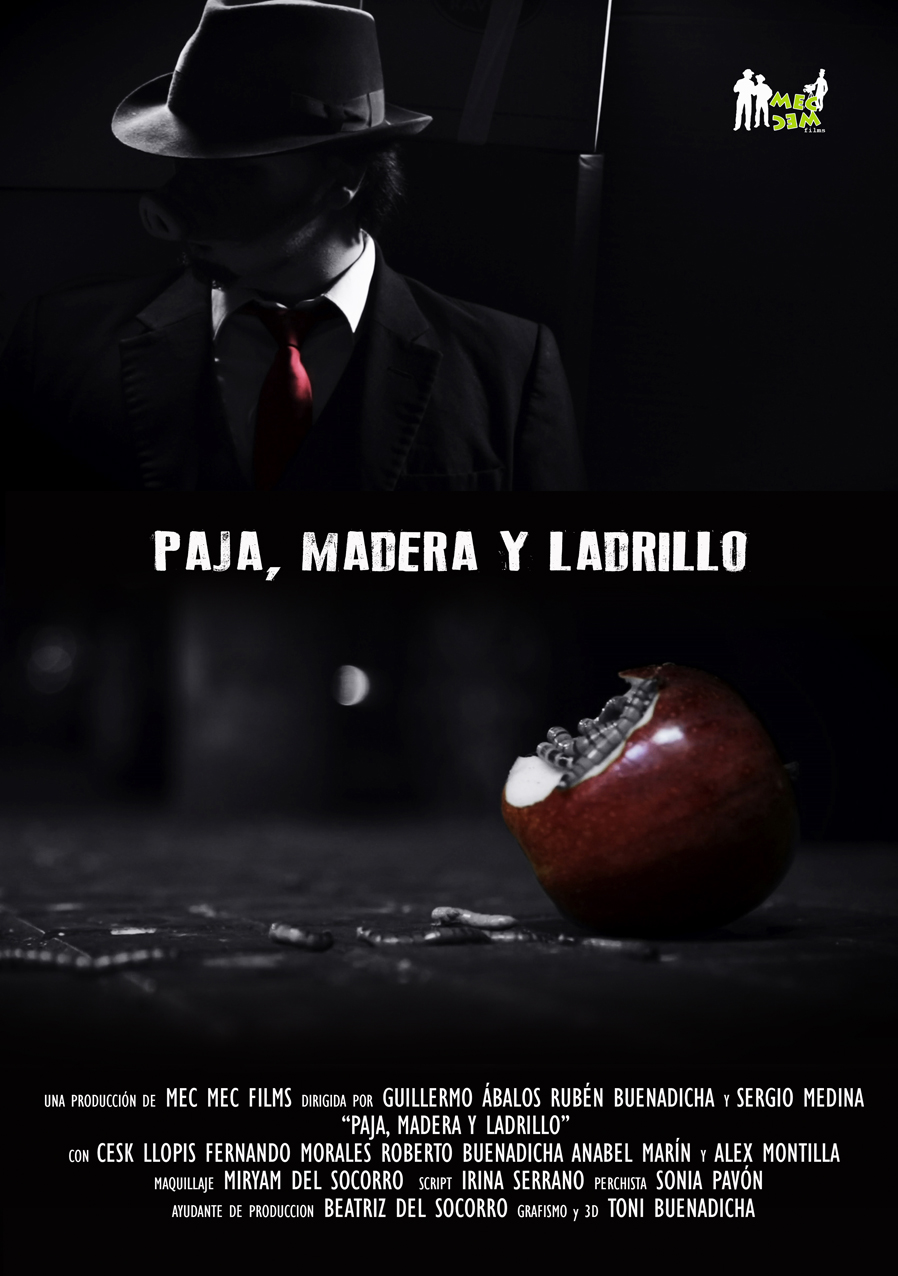 Paja, madera y ladrillo