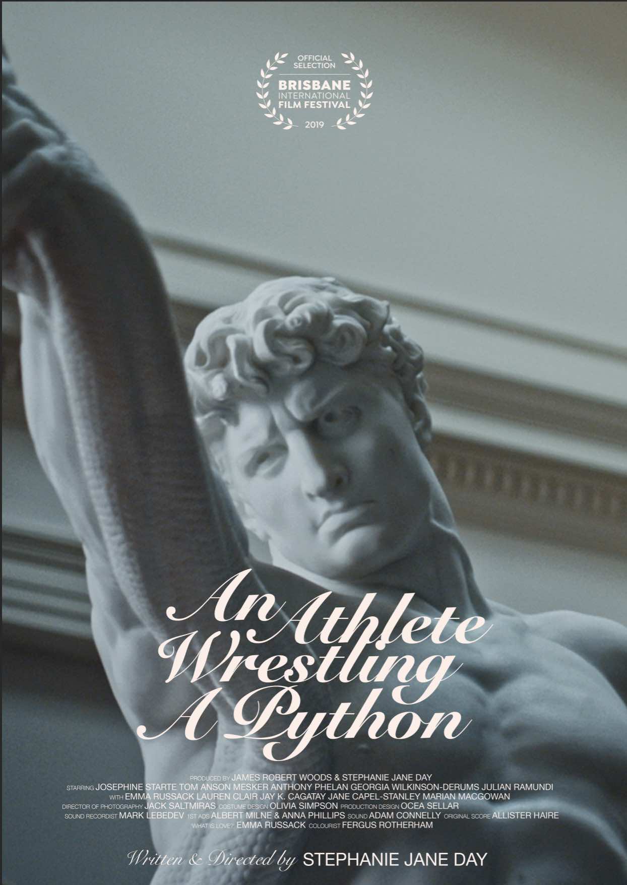 An Athlete Wrestling A Python