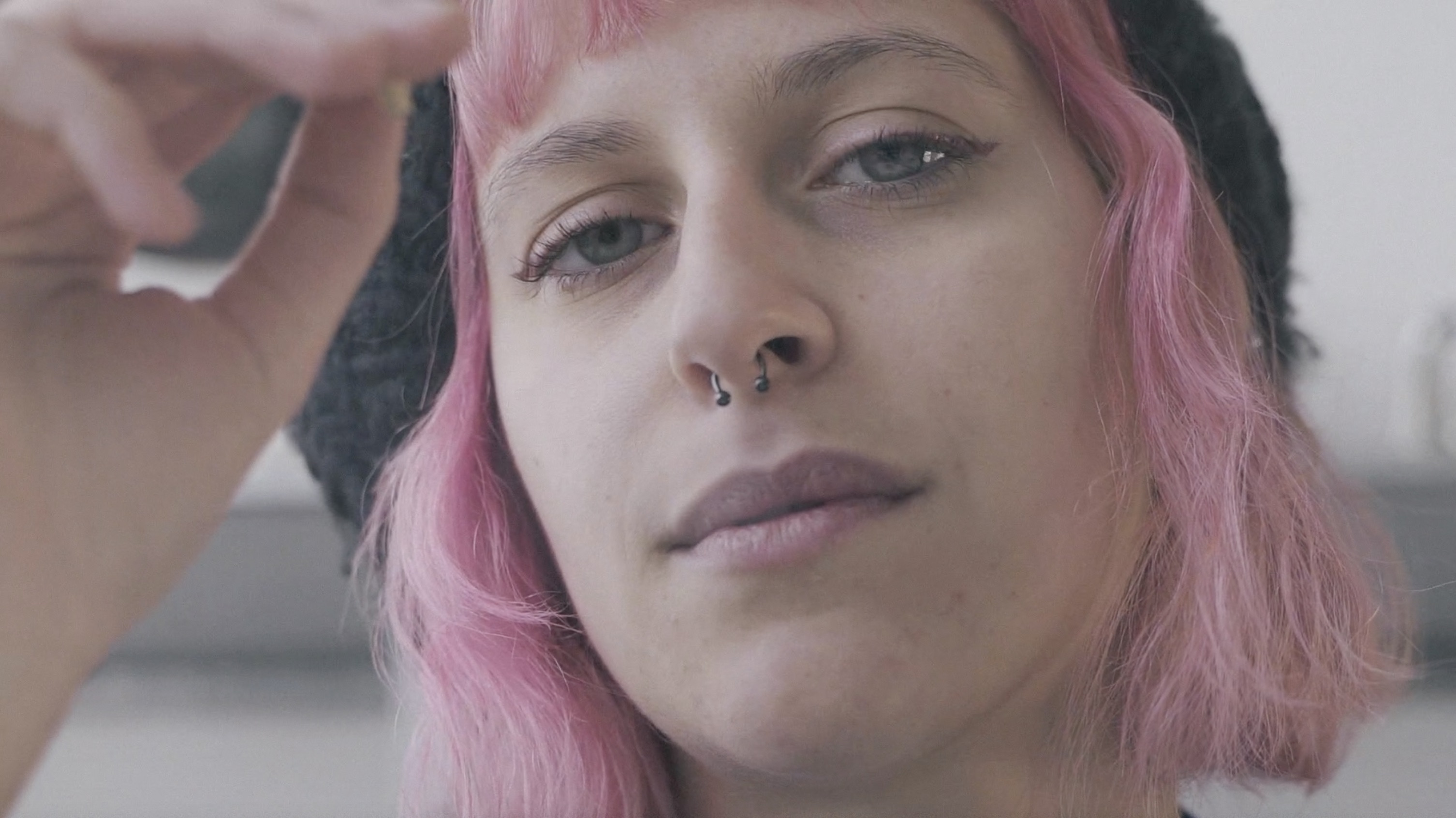 She Dyes Her Hair Pink