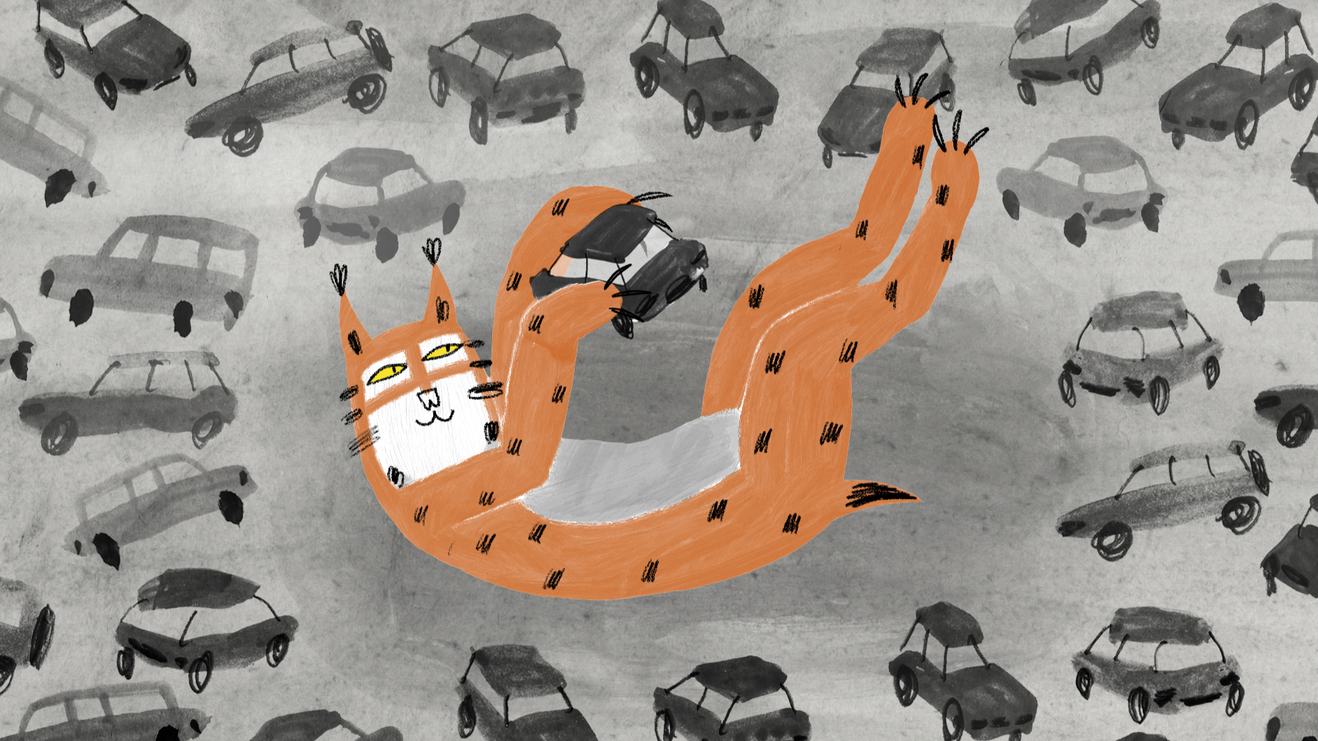 Un lynx dans la ville