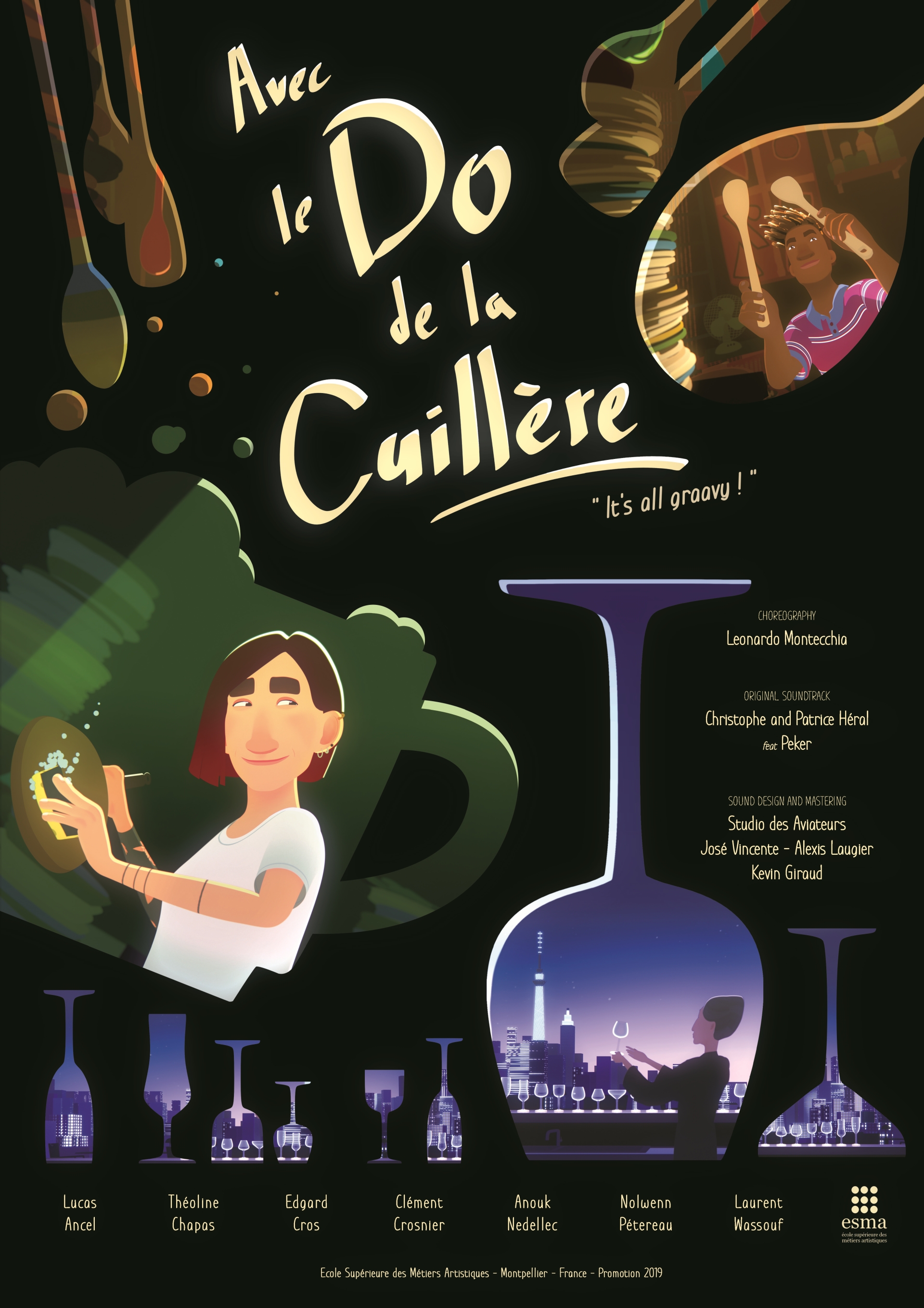 Avec le do de la cuillère