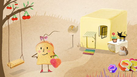 Dame tartine aux fruits