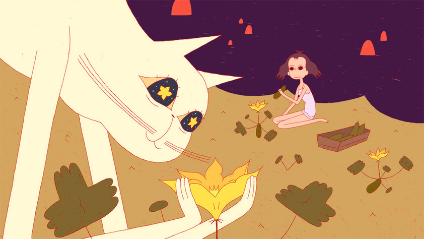 Sourire de la courgette