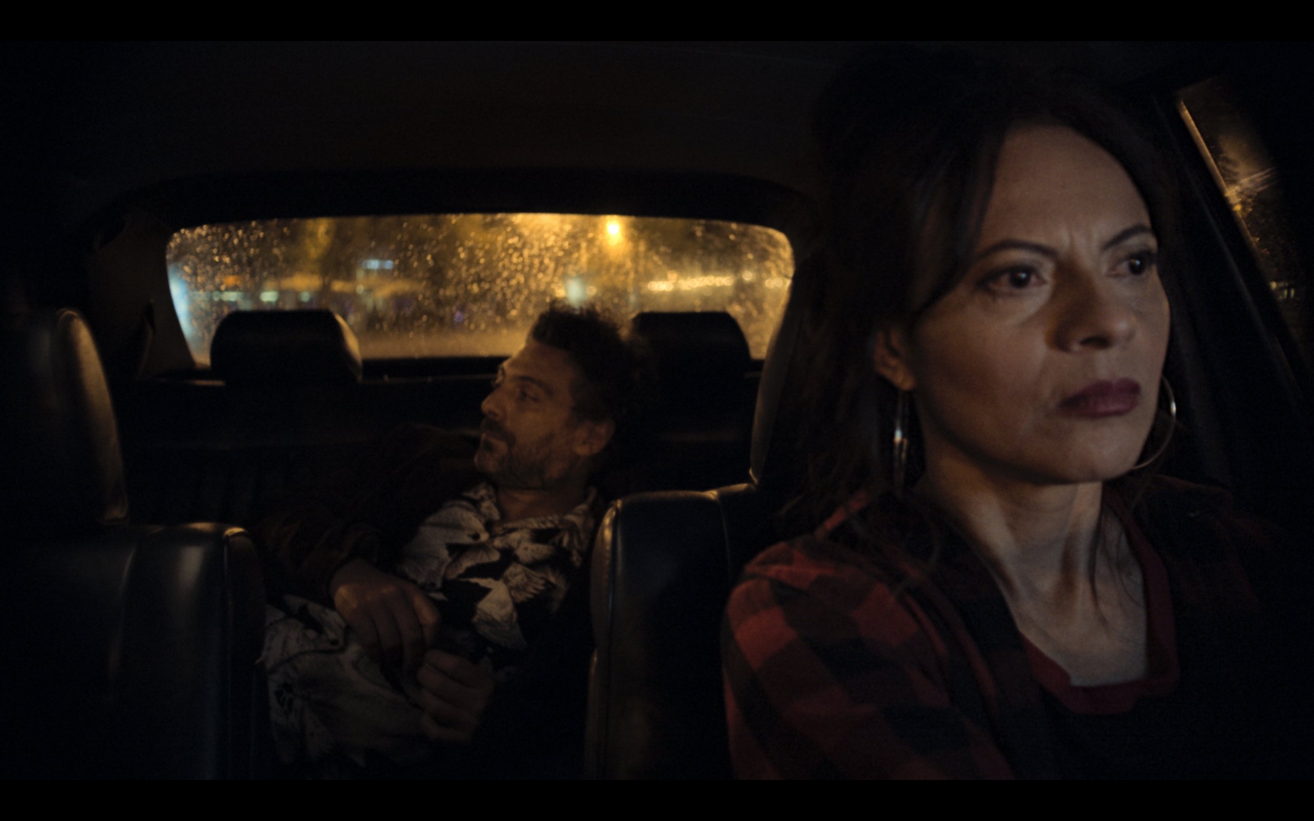 Interior taxi noche