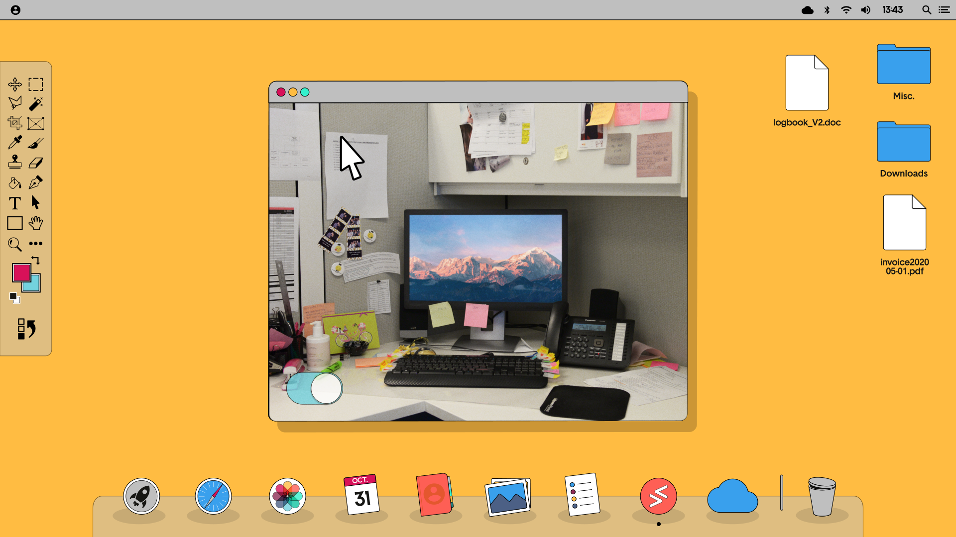 Connexion bureau (animé) à distance