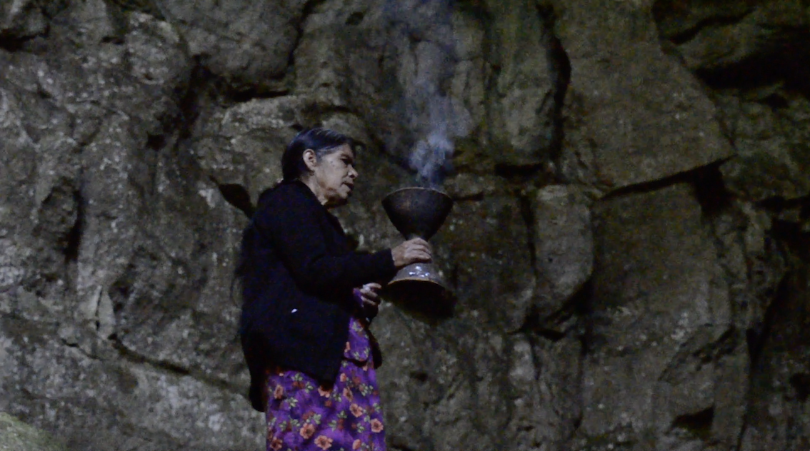 Caves and streams at noon