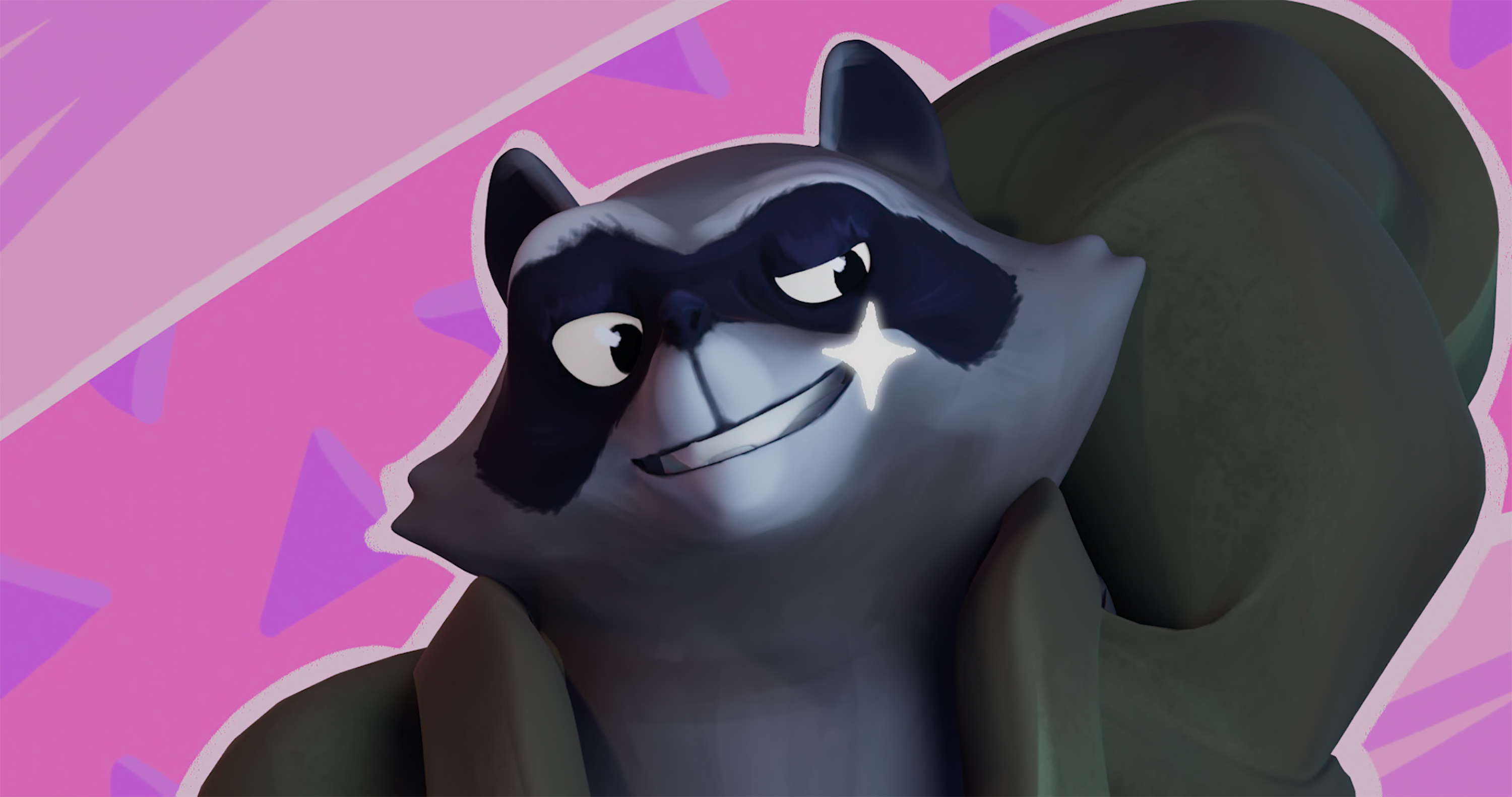 Three Raccoons in a Trench Coat