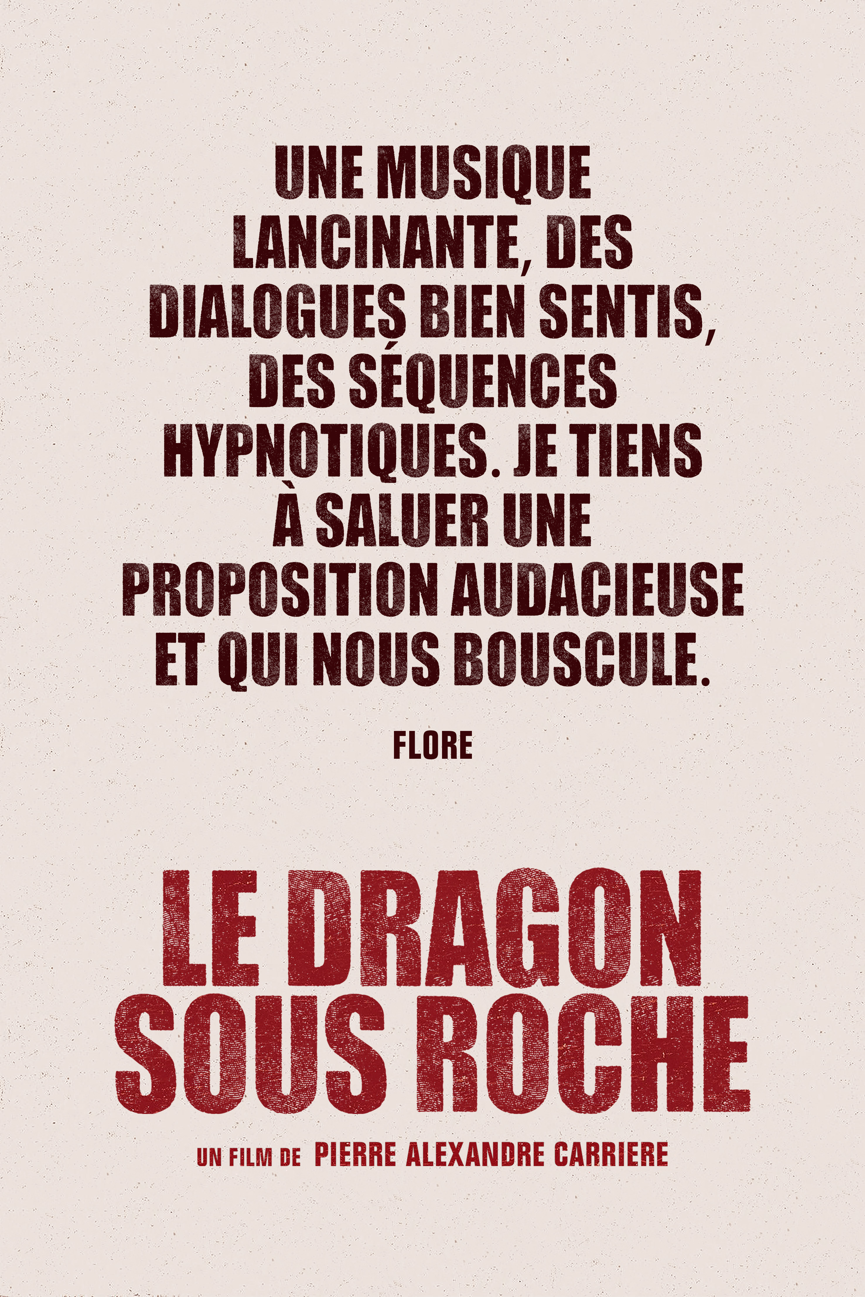 Dragon sous roche