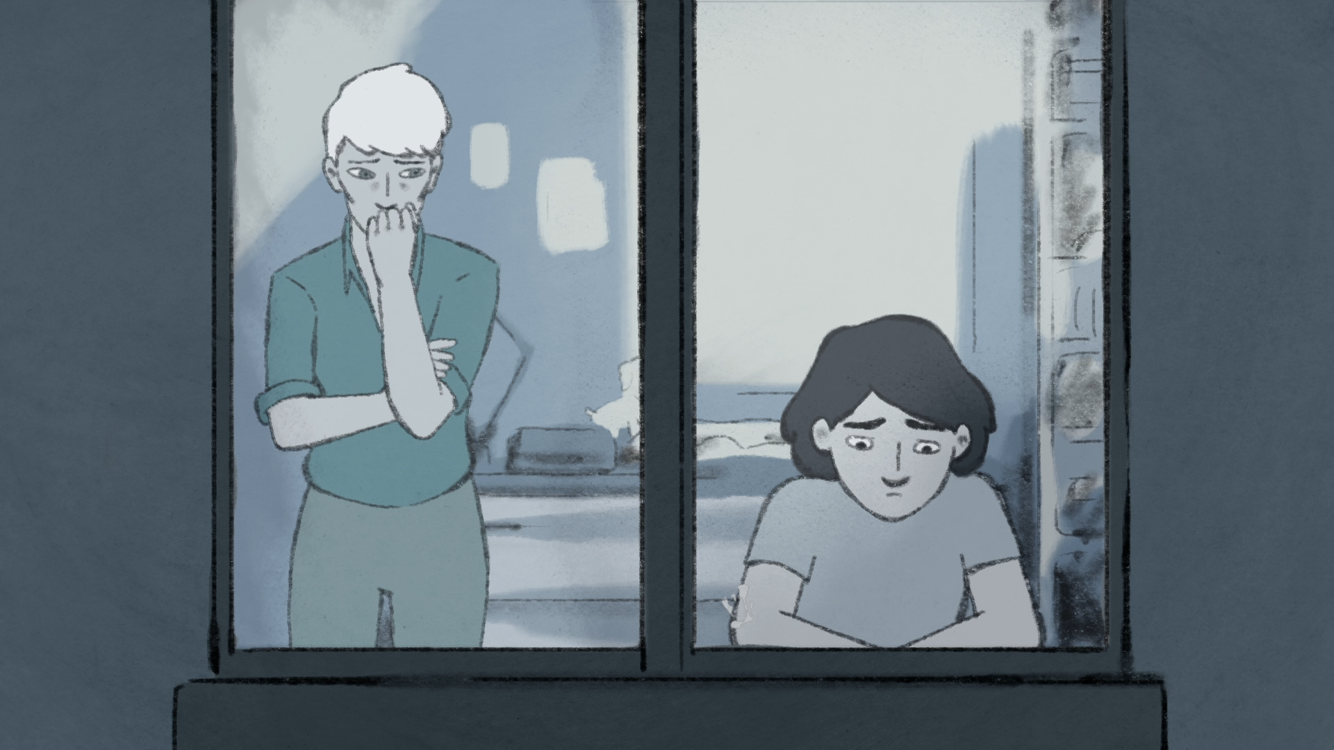 Sous ma fenêtre, la boue